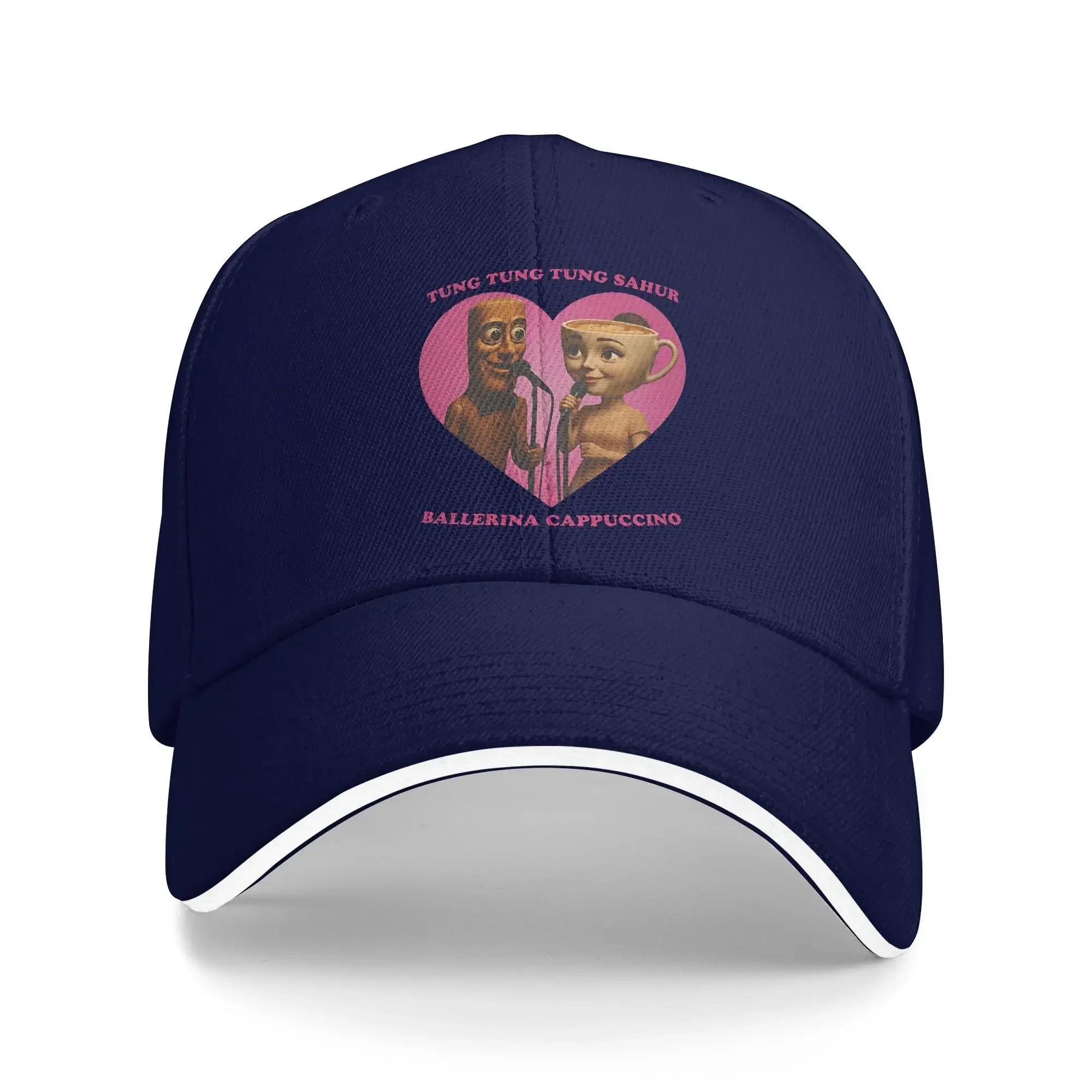 

Tung Tung Tung Sahur Ballerina Cappuccino Love Funny Meme Baseball Cap Italian Brainrot Retro Unisex Sun Visor Birthday Gift One Size