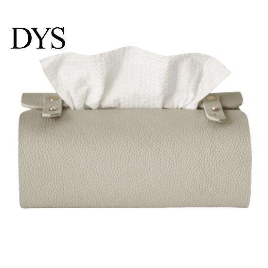 Foldable Storage Solution Faux Leather Tissue Box, Minimalist Napkin Holder for Living Paper Towel Organizer Room Desk, Decorative Dispenser