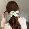 Soft and Sweet Style, Large Pleated, Big Polka Dot, Large Intestine-shaped Hairband for Tying Hair.