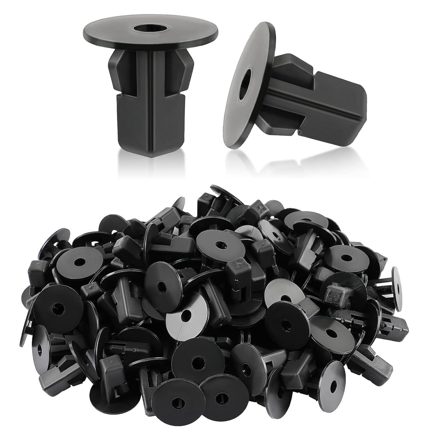 MOTOALL 90189-06013 MR971765 Hood Bumper Fender Liner Front Spoiler Trim Panel Shield Retainer Fastener M5.5#12 Screw Grommet Rivet Clips 9 X 9Mm