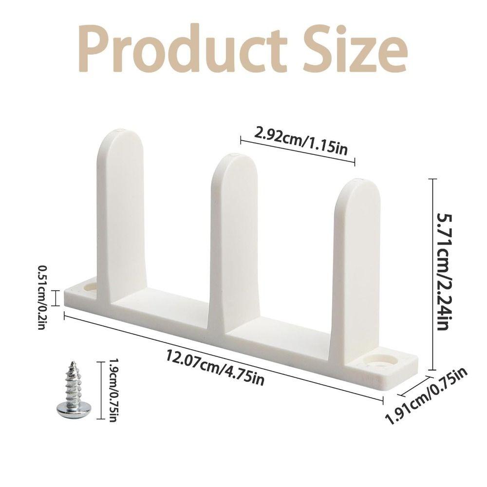 4pcs with Screws Sliding Closet Door Floor Guide Rounded Corner Universal Closet Door Hardware Wear-resistance