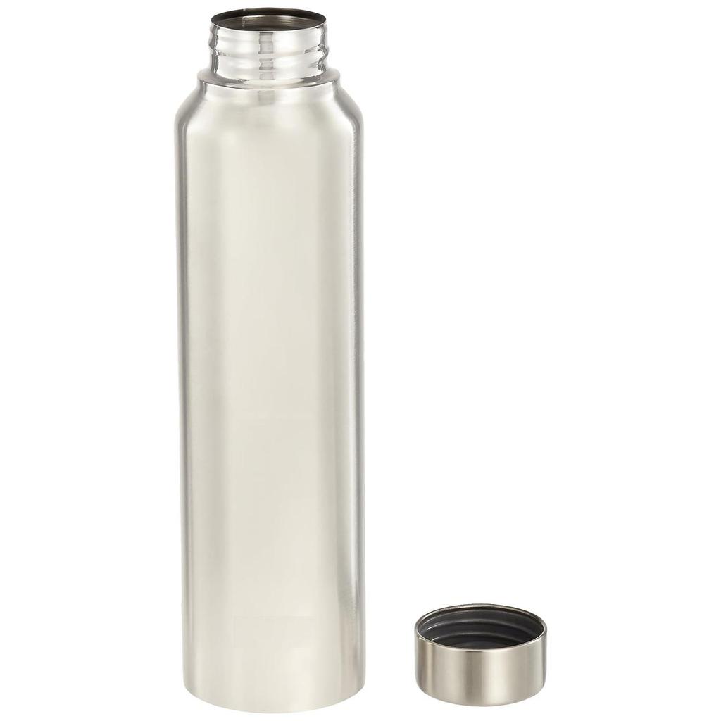 Bouteille d'eau en acier inoxydable (Un paquet de 2) | Approuvé BIS | 900ml (Finition Acier Argenté)