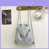 Lässiger Canvas-Rucksack mit Kordelzug und Engelsflügel-Design für Mädchen, für Reisen und Freizeit