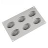 6 Forms Coffee Bean Mousse Cake Mold Silicone Pastry Molds for Baking French Dessert Cake Decorating Tools
