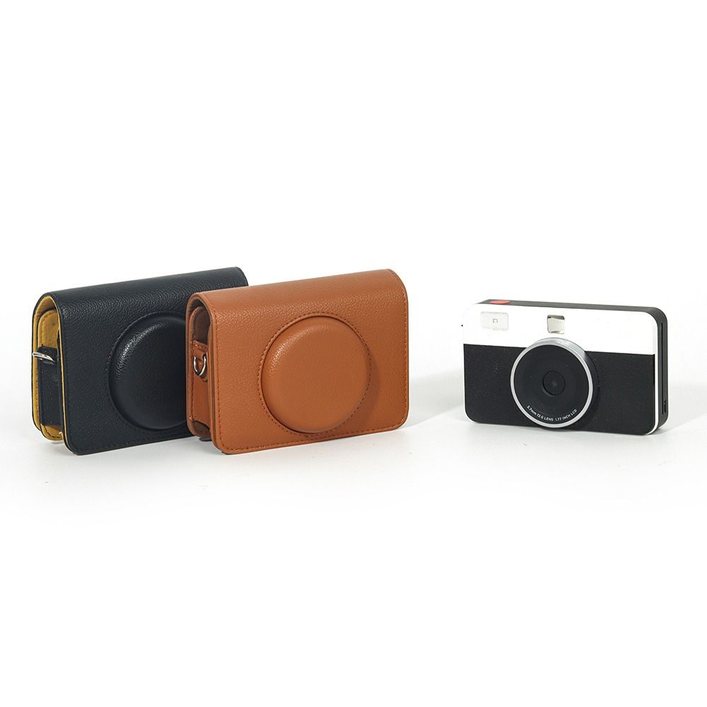Anti Scratch Protective Cover PU Leather Storage Bag for Kodak Mini Shot 2 Retro C210R Travel