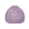 New MLB Mlb Base Logo Jacket Unisex Purple 3AJPF0216-07LDL