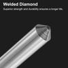 uxcell 5-Piece Diamond Dresser Set, 12mm X 47mm (15/32" X 1-7/8") Single Tapered Point Grinding Wheel Round Pen Welding Diamond Dressing Tool, Silver