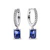 Circle Earrings Zircon Heart Earrings 100% S925 Pure Silver Women's Earrings Jewelry Suitable For Valentine's Day Gifts