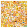 10 30 50 100pcs Orange Bear Cartoon Graffiti Stickers Cute Waterproof Laptop Kids Toys Diy Skateboard Phone Decal Decor Sticker
