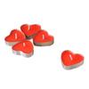 50Pcs Heart-Shaped Smoke-Free Romantic Candles Purple for Wedding Marriage Proposal Party Decoration Safe Indoor Outdoor Night