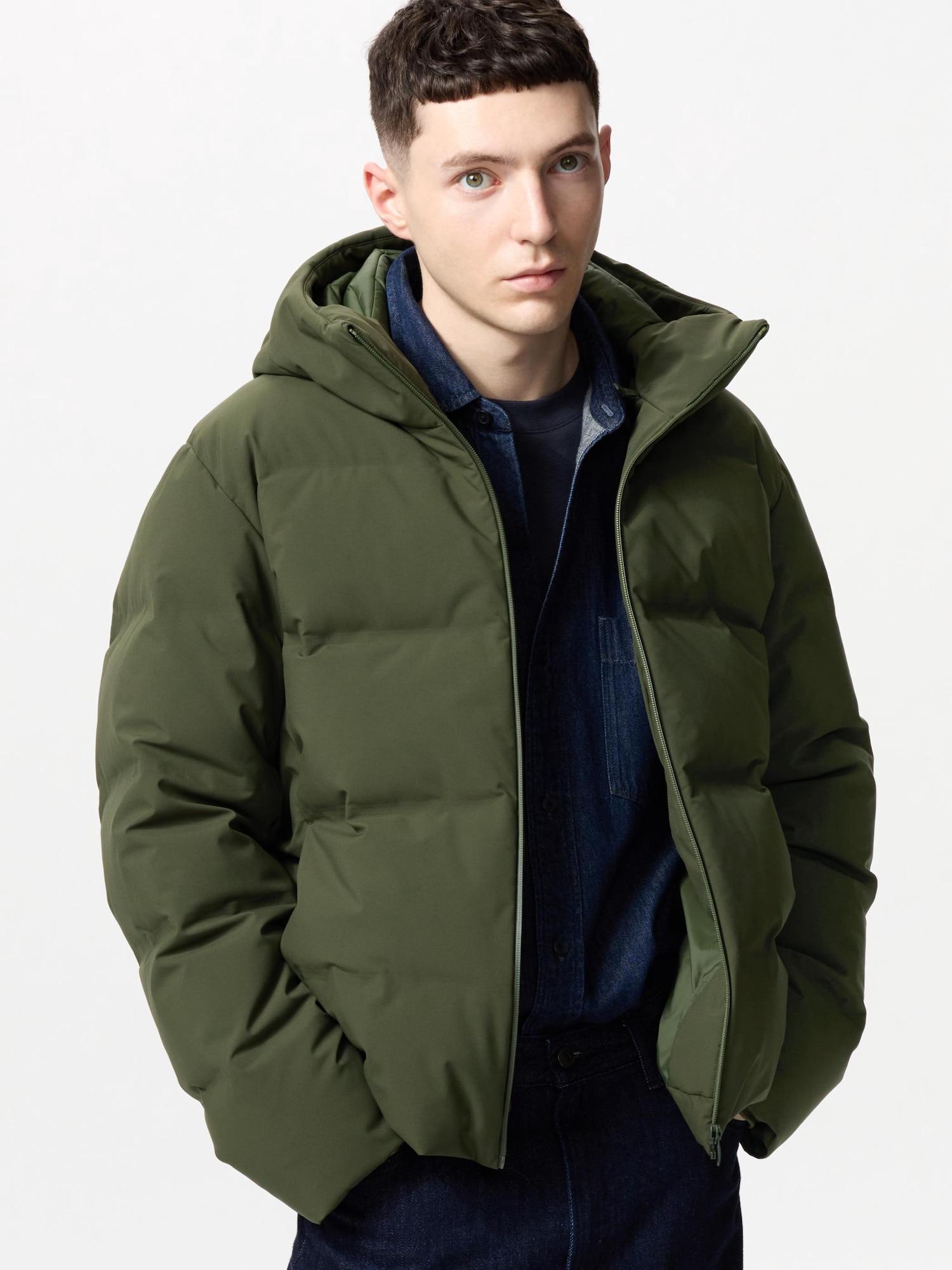 

Uniqlo Япония бесшовная пуховая парка 57 OLIVE/XS