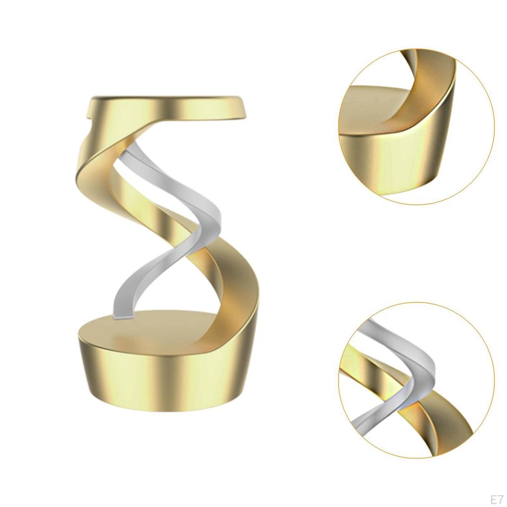 Defying Kinetic Desk Toy Desktop Rotating Gyroscope Decorative for Birthday Gift,Metal,Relaxing