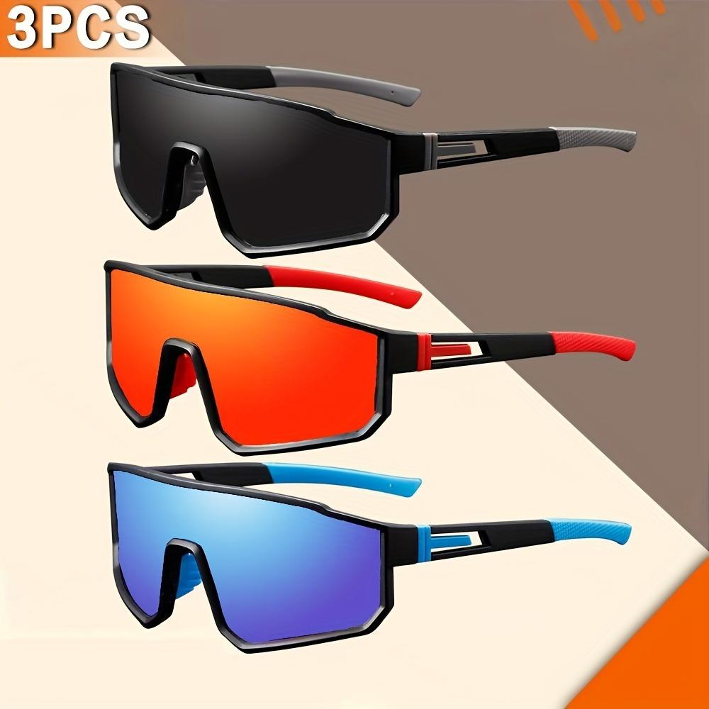 3pcs Casual PC Polycarbonate Mirrored Glasses Fashionable for Men Women Festival Gift