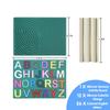 Sensory Puzzle Board for Toddlers - Silicone Educational Toy with Letters Activities