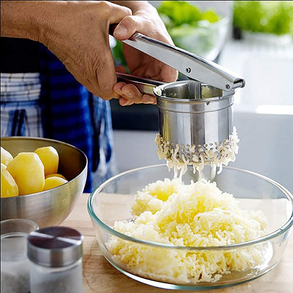 Lemon Juicer, Fruit Juicer, Potato Masher, Potato Ricer, Stainless Steel, Manual, Hand Juicer, Fruit and Vegetable Juicer, Food Strainer, Multi-functi