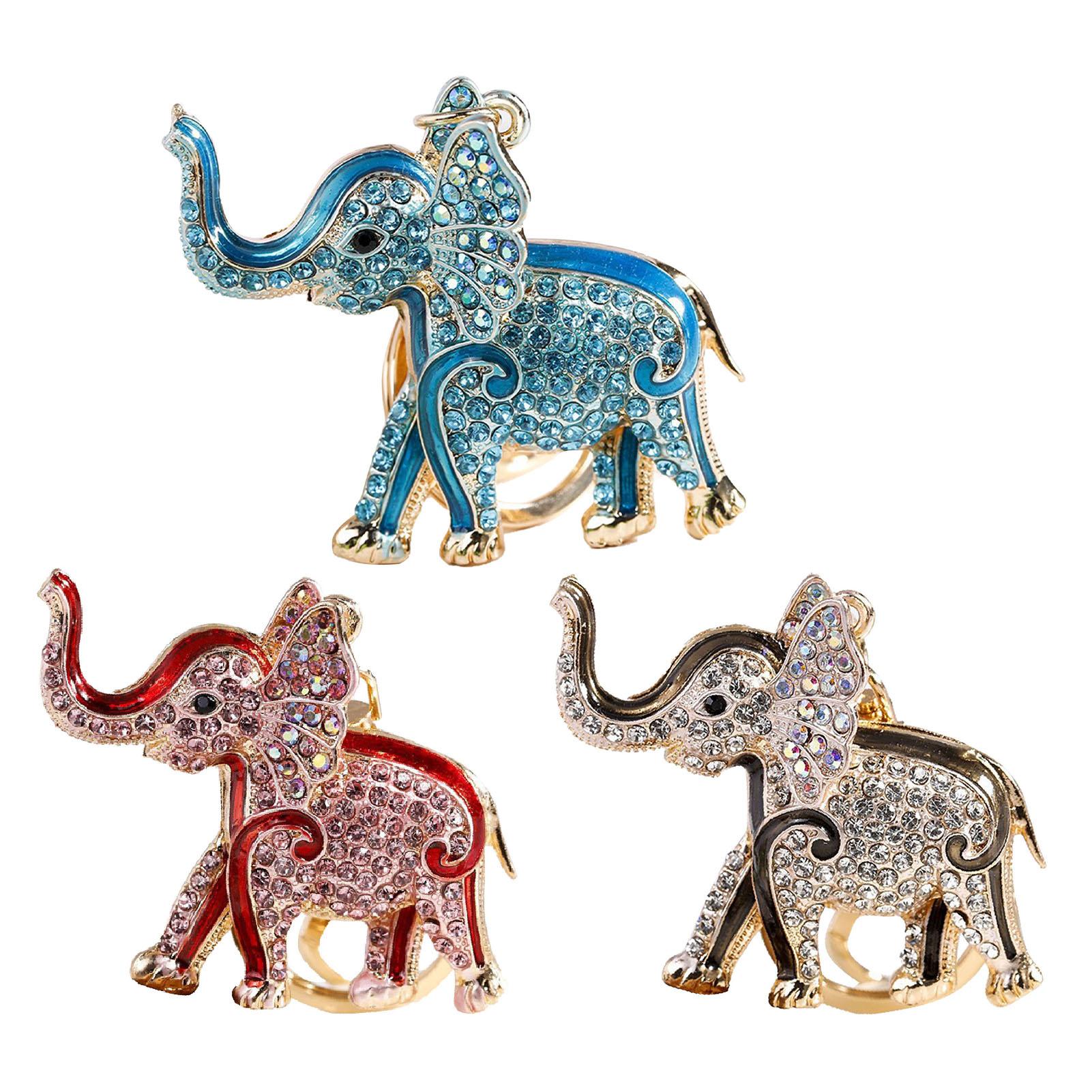 

Милый брелок со слоном из цинкового сплава, милый кулон со стразами, маленькие украшения, декоративные аксессуары для