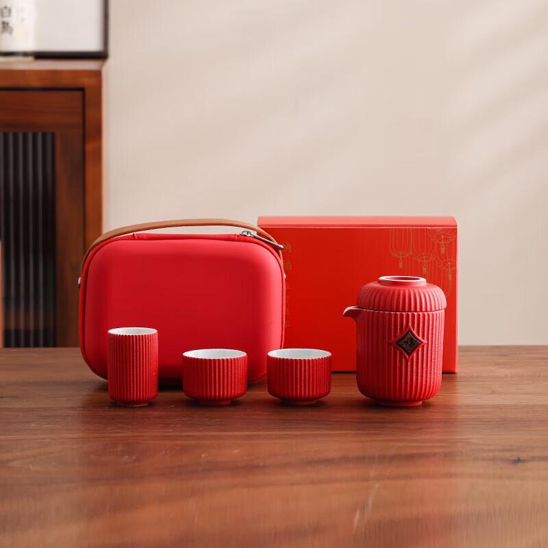 Chinese Ceramic Travel Tea Set