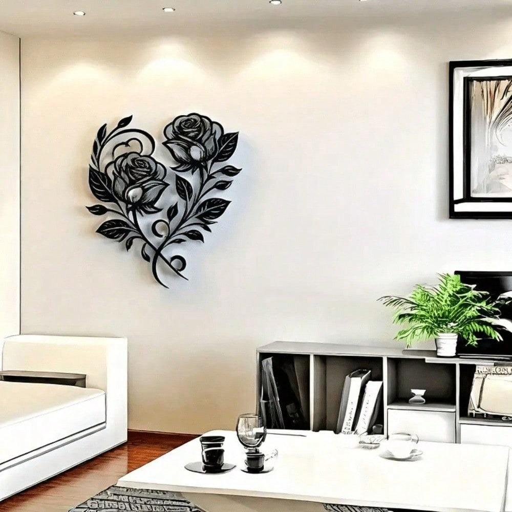 Arte da Parete in Metallo Decorazione Interna Soggiorno Scultura Moderna per la Casa
