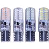 10Pcs W5W T10 Strobe Flash LED Silicone Gel Light 194 168 3014 24SMD Strobe Flash Two Modes of Operation Car Light Bulbs 12V,White