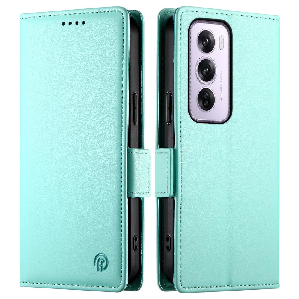DF-010 For Oppo Reno12 Pro 5G (Global) Case PU Leather Stand Phone Cover with Wallet