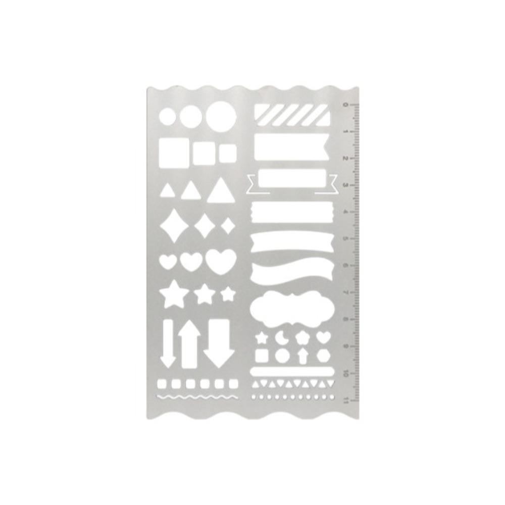 Hollow Design Scrapbooking Ruler Precision Geometric Shapes Stencil Rulers  Scrapbooking
