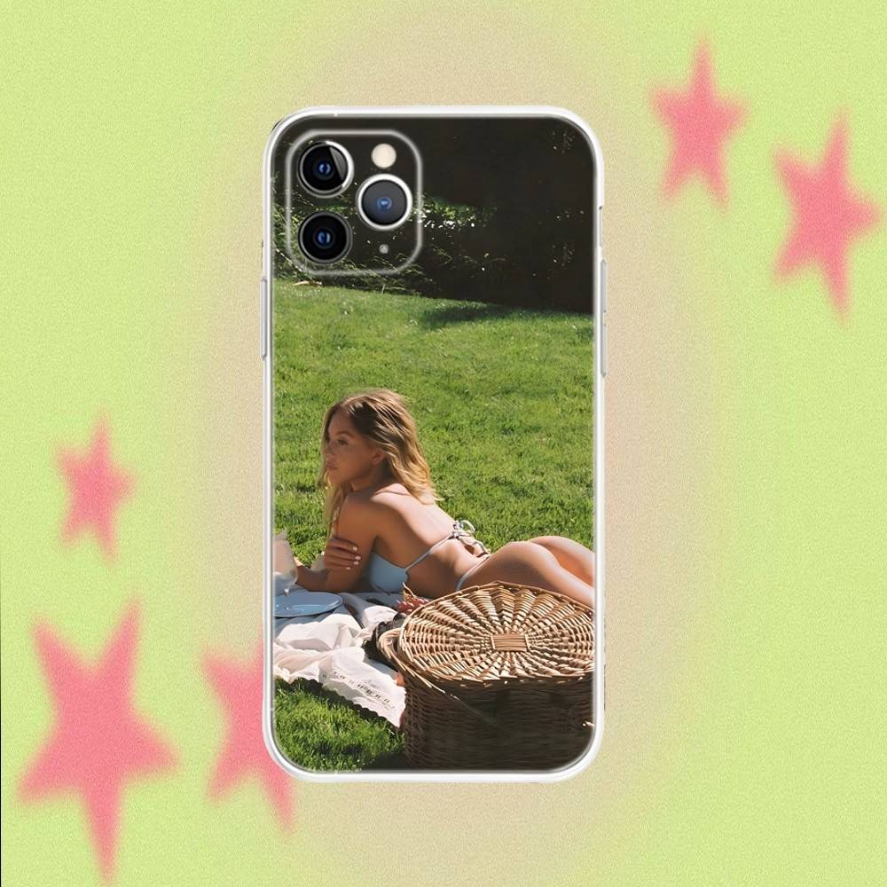 Sydney Sweeney Actor Transparent Non-Slip Phone Case For iPhone 17,16,15,14,13,12,11,Air,X,XR,Pro,Max,Plus