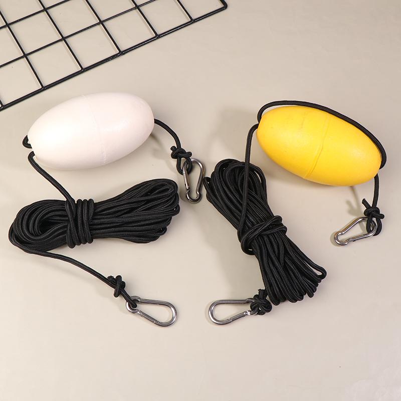 Kayak Drift Anchor Tow Line 9.1M/ 30Ft Long Nylon Rope Sea Drogue Anchor Float With Clip Buckles Boat Yacht Canoe Accessories