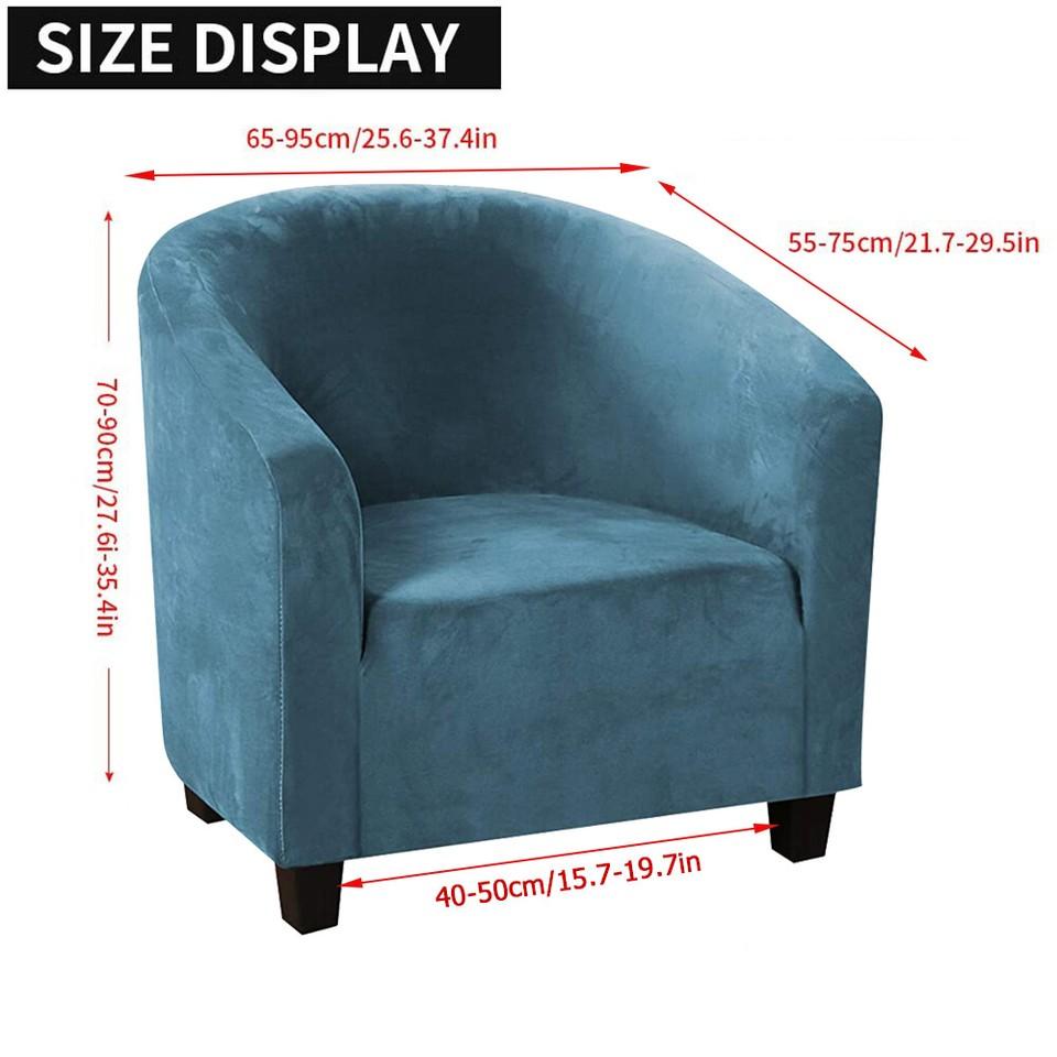 Club Chair Cover Stretch Armchair Slipcover Bar Living Room Tub Protector Cover