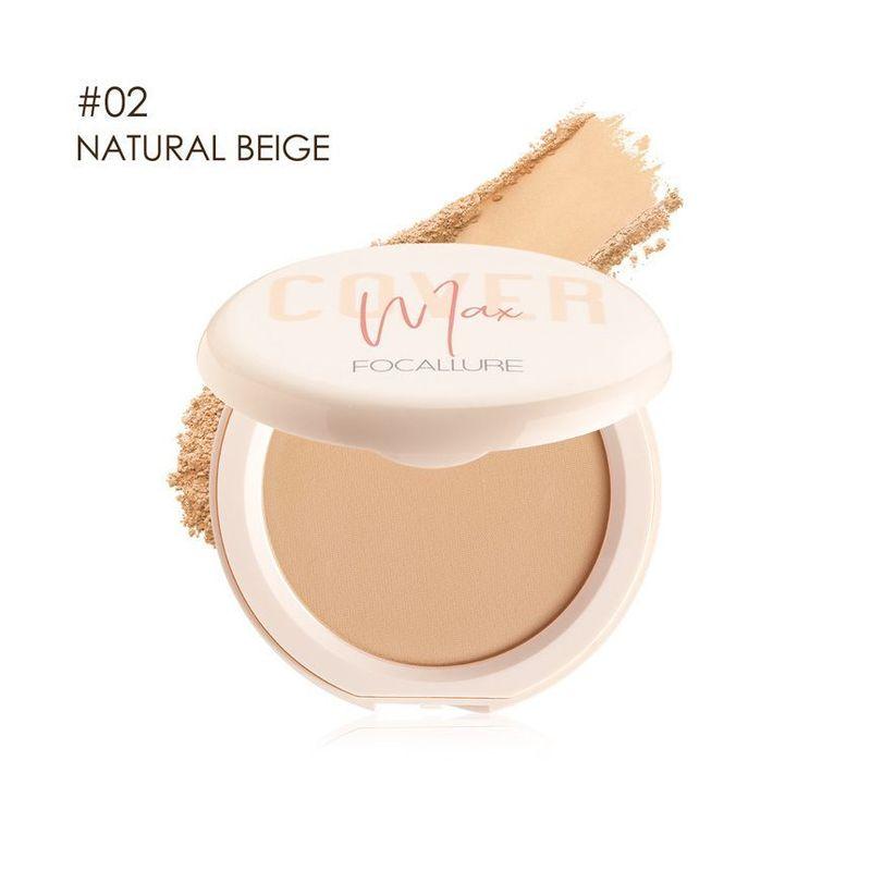 FOCALLURE - Covermax Zwei-Wege-Kuchen-gepresstes Puder - 3 Farben