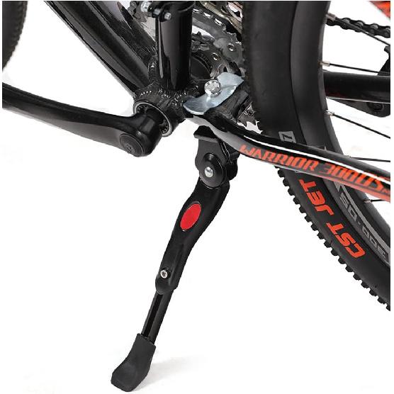 BlueSunshine 24 To 26 Inch Bicycle Kickstand With Bike Chatay Protector - Aluminum Alloy Stand For Mountain, MTB And Road Bikes - Easy Tallation,
