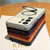 For Funda Samsung Galaxy S26 S25 S24 Ultra Case Luxury Heat-Dissipating Magnetic Bracket Shockproof Protection Phone Cover