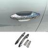 ABS Car Exterior Door Handle Cover Set Outside Door Handle Cover Compatible with Kia K4 2025-2026 Accessories (Laser Style)