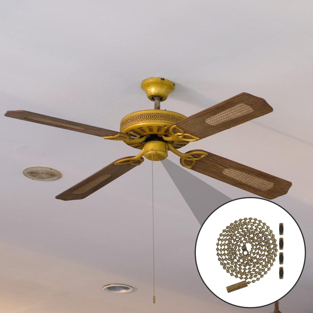 Beaded Chain Ceiling Fan Pull Chain Switch Decorative Accessory for Light Fixtures Easy Installation Lamps Fans