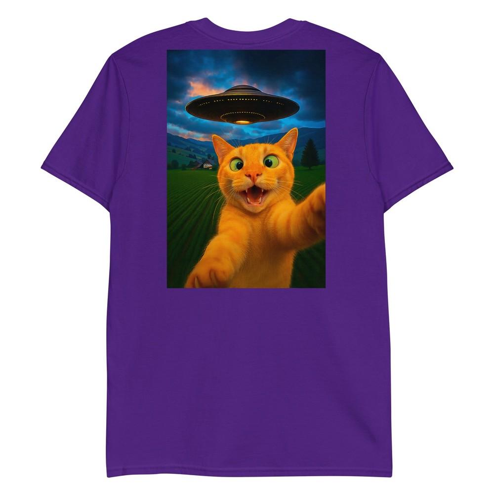 Funny Cat Selfie Ufo Graphic Shirt Unisex Unisex Teens Boys Gift TShirt