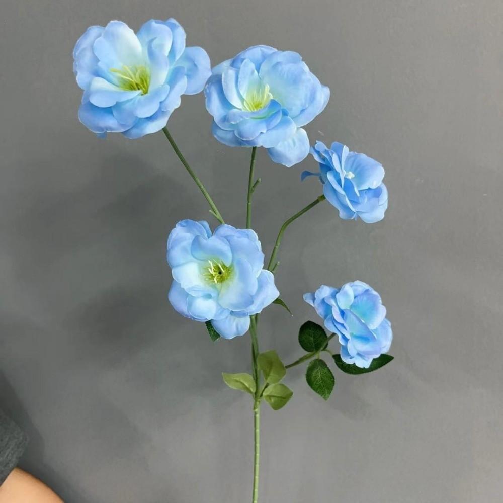 

DIY Simulated Flower 70cm Silk Fake Flowers Real Touch Artificial Tulip Home синій