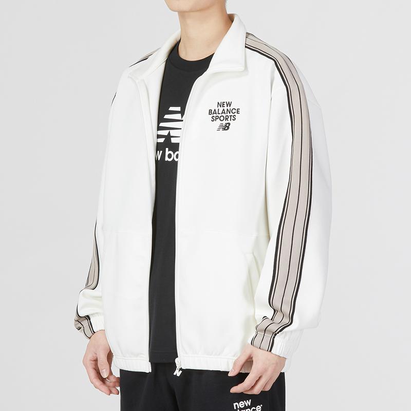 New Balance Sports Club Jackets Unisex White Stand Collar Moderate Other 6DD12043-IV