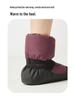 Cozy Velvet-Lined Strappy Ballet Practice Shoes