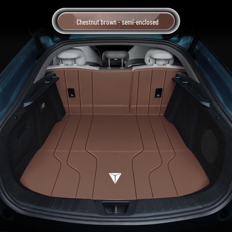 Deep Blue 2026 Full Coverage Leather Trunk Mat for Tail Box Interior Modification
