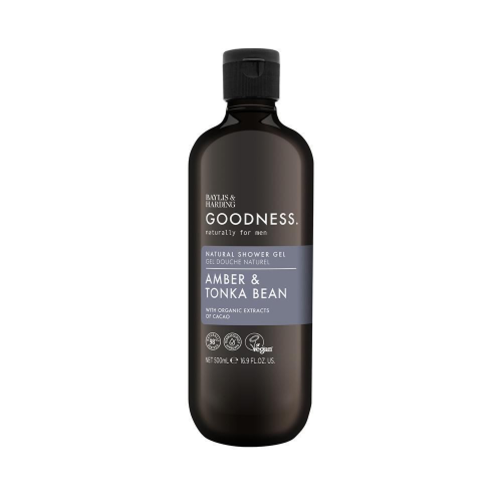 

BayliS Harding GoodneSS Men S Amber Tonka Bean Shower Gel 500ml FREE