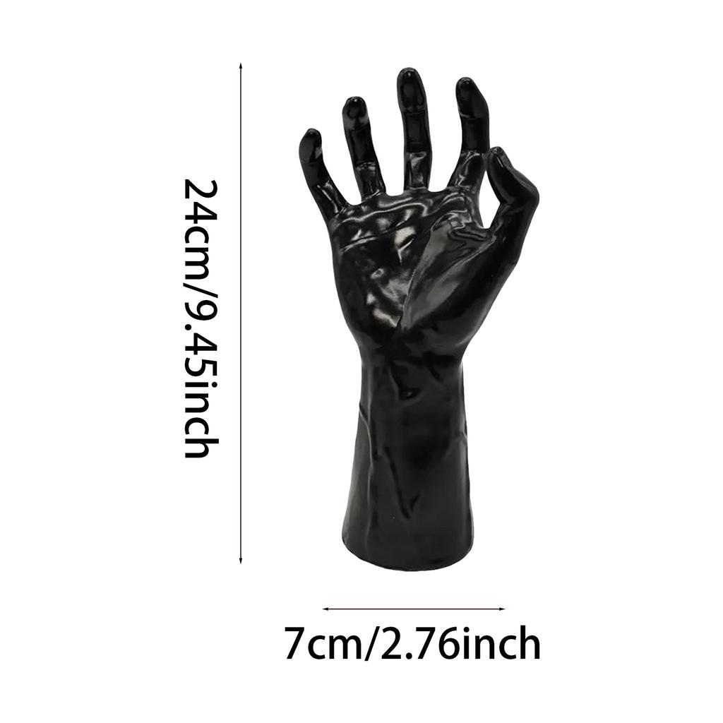 Halloween Witch Hand Statues Home Scary Wall Decor Keys Jewelry Hanger Sculpture Halloween Party Decoration Horror Props