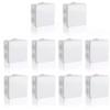 1/10pc RA White Waterproof IP65 DIY Power Case Junction Box Indoor Wire Shell Electric Control Cable Branch for Home Automation