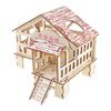 Activities Exercise Small Animals House Pet Gerbil Double Layer Villa D57B