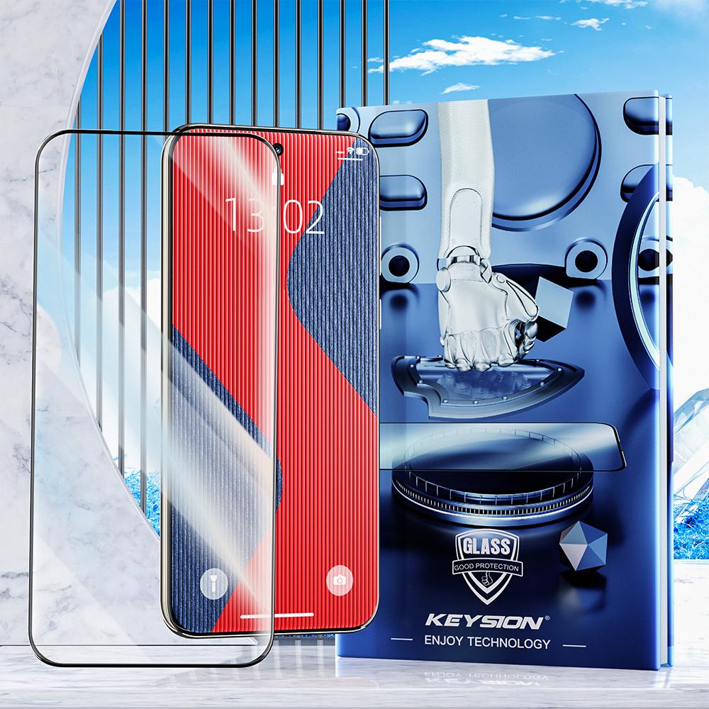 KEYSION Tempered Glass Full Cover for HONOR X9d 5G 400 Pro HD Clear Phone Screen Protective Glass Film for Magic 8 Pro 5G 8 Lite