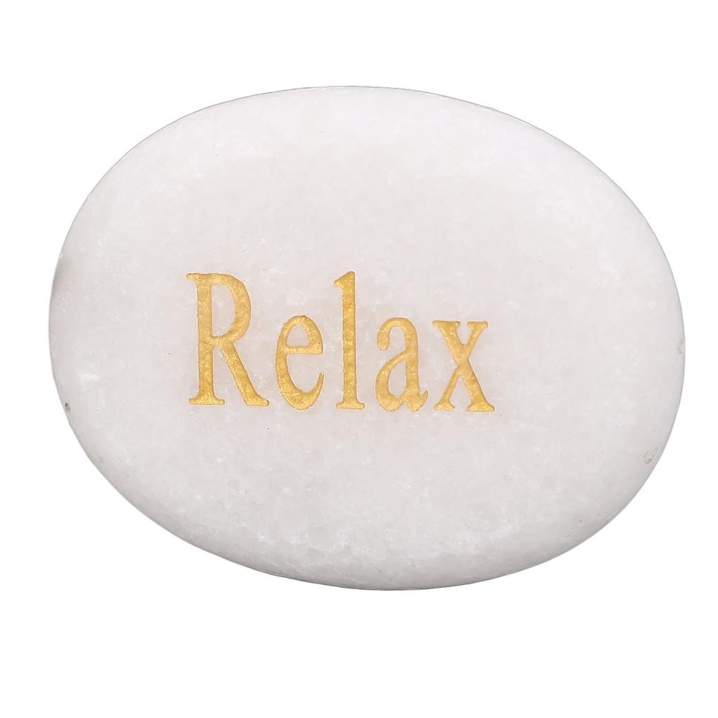Inspirational Stone Engraved Letters Marble Stone for Encouragement Decoration Holiday Present