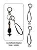 REVOIRSIS Nature Beads Keyring Brown