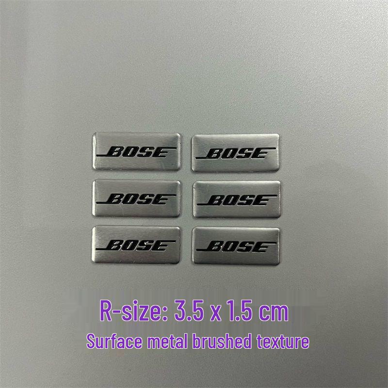 Dekorative Metallaufkleber für Auto-Audio-Lautsprecher von Bose, Harman Kardon, JBL.