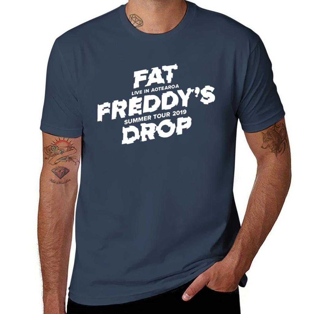 Fat Freddy&x27;s Drop Aotearoa Summer Tour 2019 Essential . T-Shirt Boys Animal Print Quick-drying Plain White T Shirts Men