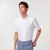 HAZZYS Men's Casual Oxford Short Sleeve Shirt with Dog Logo