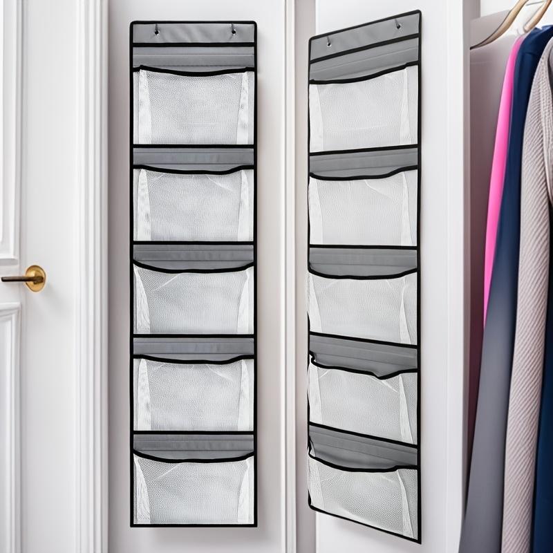 Wardrobe Hanging Storage Bag, Back of Door Multifunctional 5-Grid Hanging Bag, Sundry Storage Bag