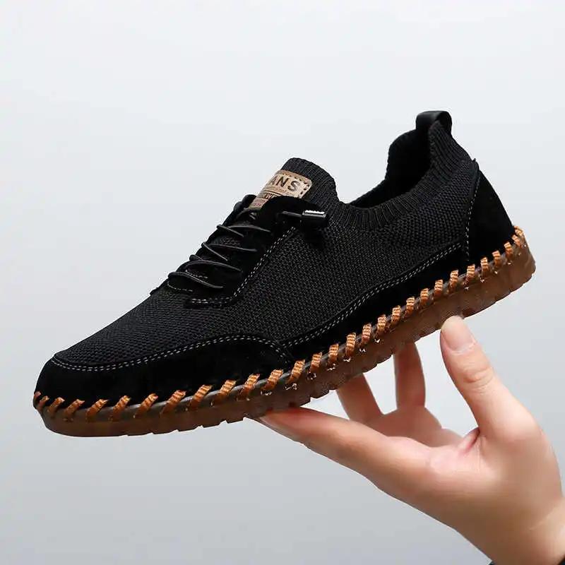 Fashion Short Elastic Laces Men's Sports Shoes Size 46 Casual Tennis For Men Sports Sneakers Men Red Loafers Basquet
